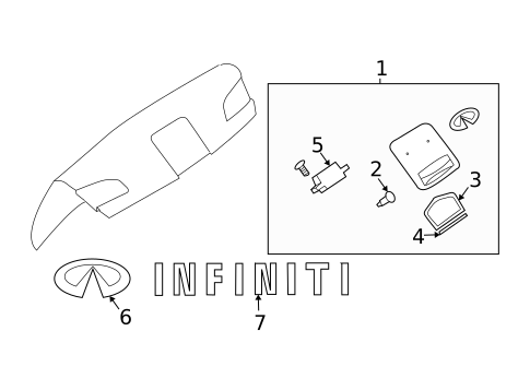 Exterior Trim - Trunk for 2003 INFINITI G35 #0