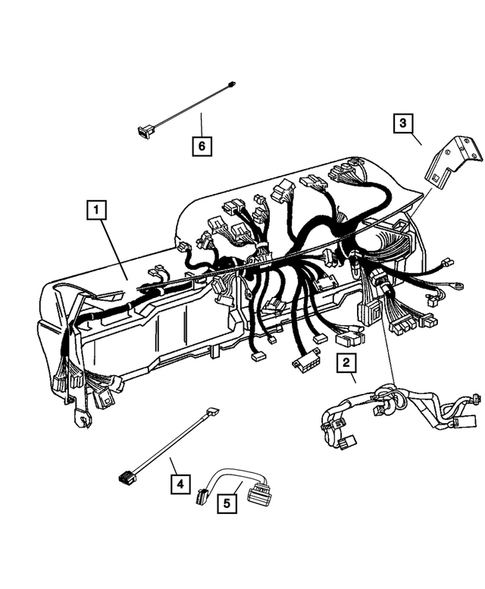 Wiring-Instrument Panel for 2011 Ram 1500 #0