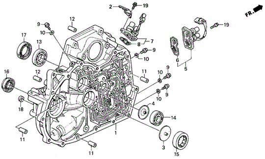 AT Torque Converter Housing for 1993 Honda Prelude #0