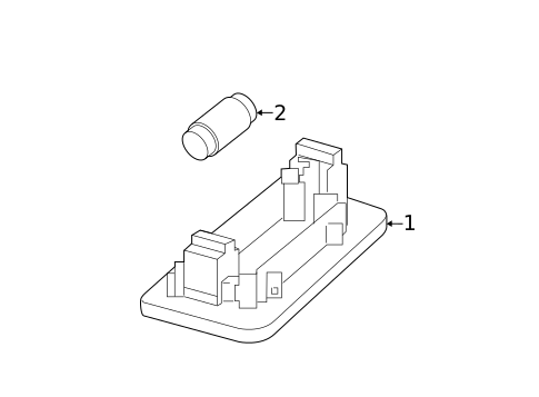 License Lamps for 2017 Mercedes-Benz B 250e #0