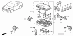 90129SP0000 - Electrical/Exhaust/Heater/Fuel: SCREW-WASHER (5X12) for Acura Image