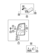 68088550AA - Electrical: Tail Stop Backup Lamp, Right for Ram: 2500 Image