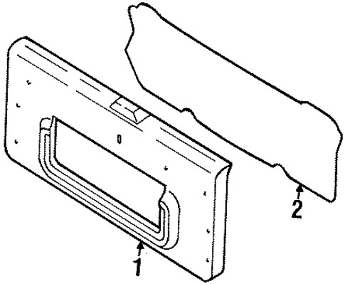 Interior Trim - Tail Gate for 2003 Isuzu Rodeo #0