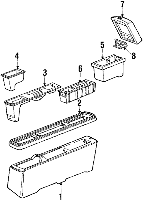 Center Console for 1987 Buick Electra #0
