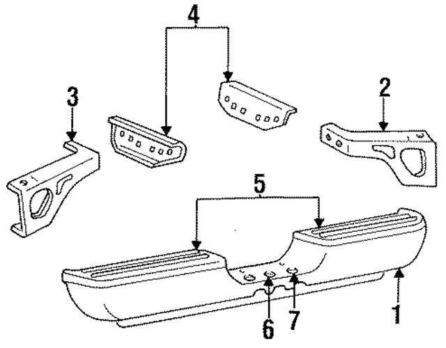 55234721 - Body: Bumper for Mopar Image