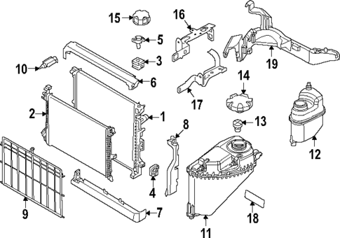 Radiator & Components for 2024 BMW X6 #0