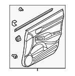 83553SNAA43ZC - : Door Interior Trim Panel for Honda: Civic Image