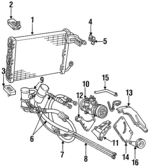 E9AZ8678A - Cooling System: Idler Pulley for Ford: Country Squire, LTD, LTD Crown Victoria | Lincoln: Continental, Town Car | Mercury: Colony Park, Grand Marquis, Marquis Image