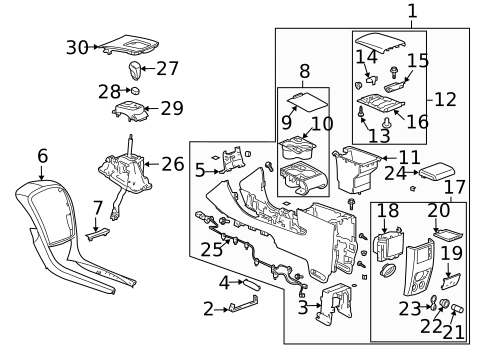 Gear Shift Control for 2009 Cadillac SRX #0