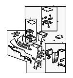 25809199 - Body: Console Assembly for Cadillac: SRX Image