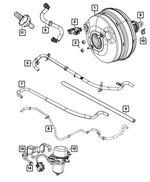 4581484AC - Brakes: Air Pump Bracket, Vacuum Pump Mounting for Mopar Image