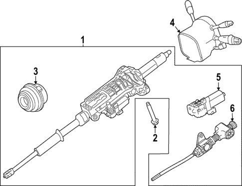 Steering Column Assembly for 2025 Mercedes-Benz EQE AMG #1