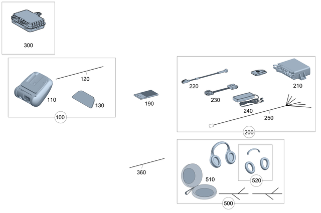 213820580364 - Electrical Components and Telematics: Electric Line for Mercedes-Benz Image