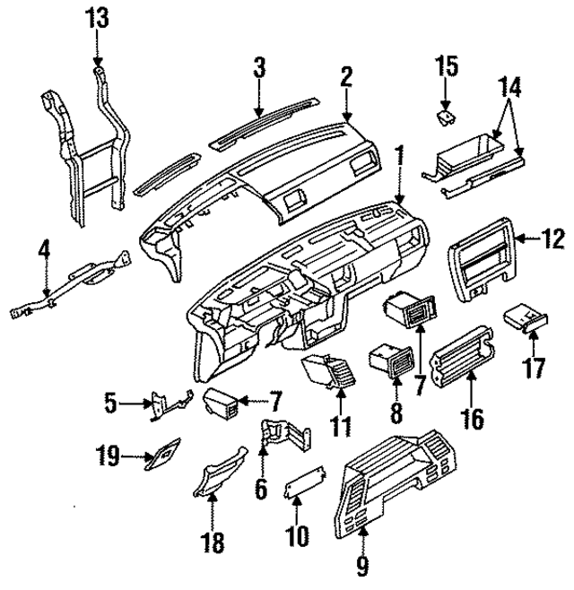 6896450A03 - : Fuse Box Cover for Nissan Image