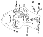1406201478 - Body: Partition Panel for Mercedes-Benz Image