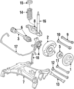 1243500846 - Suspension: Hub for Mercedes-Benz Image