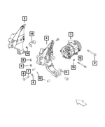 6107199AA - Air Conditioners and Heaters: Hex Flange Head Bolt for Mopar Image