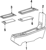 25533420 - Body: Console for Buick: Electra Image