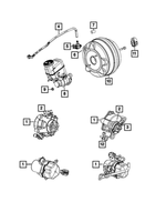68418190AB - Brakes: Brake Master Cylinder for Mopar Image
