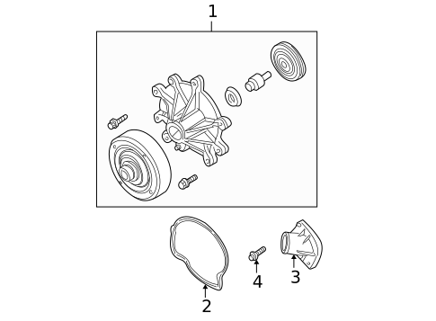 Water Pump for 2007 Dodge Dakota #0