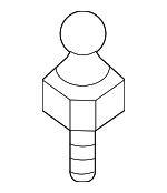 WHT005593 - : Engine Cover Ball Stud for Audi: A4, A4 allroad, A4 Quattro, A5 Quattro, A5 Sportback, A6, A6 Quattro, A7 Sportback, Q5, Q5 PHEV, Q5 Sportback, S3, TTS Quattro Image