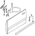 91031AC020NN - Body: Mirror Assembly for Subaru Image