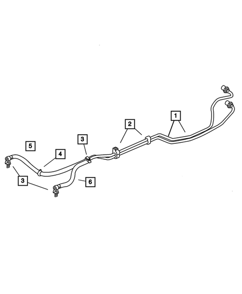 Lines, Transmission Oil Cooler for 2004 Jeep Wrangler #0