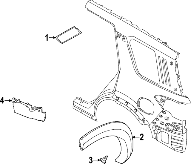788606TA0A - : Wheel Opening Molding for Nissan Image