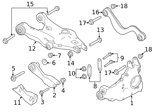 Rear Suspension for 2022 Land Rover Discovery Sport #1