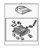 88100B1860PPR - Body: Cushion Assembly for Hyundai Image