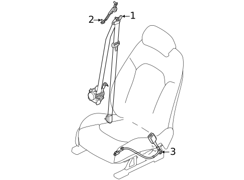 Front Seat Belts for 2025 Hyundai Sonata #0