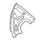 84127P2000 - Body: Apron/Rail Assembly Insulator for Hyundai: Santa Fe Image