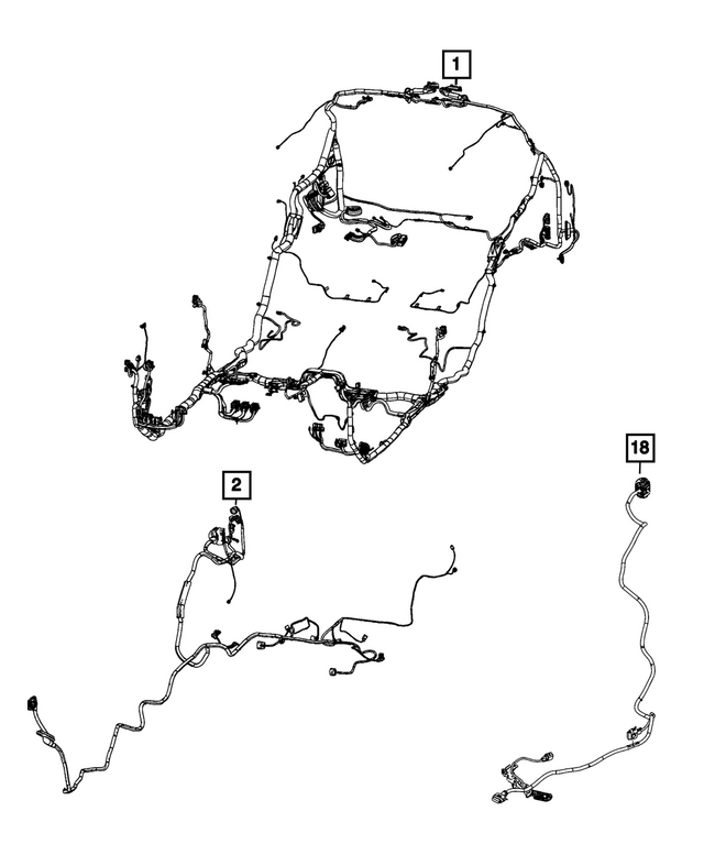 68623508AC - Electrical: Underbody Wiring for Jeep: Grand Cherokee Image