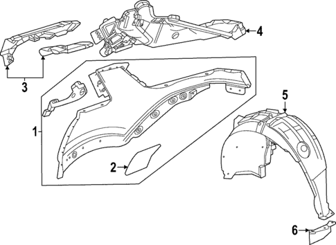 Quarter Panel & Components for 2025 Cadillac LYRIQ #0