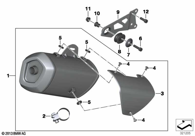18217677791 - Exhaust System: Grommet for BMW-Motorrad Image