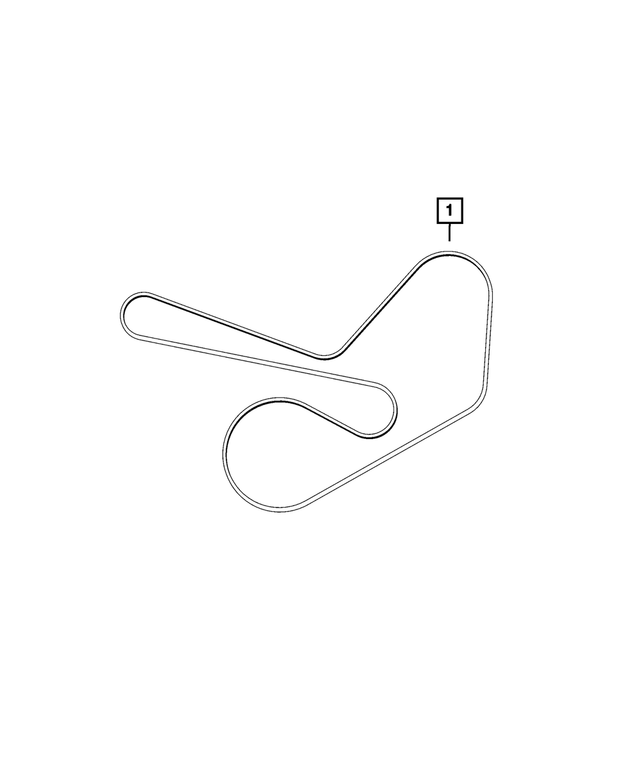 68428079AA - Cooling: Serpentine Belt for Mopar Image image