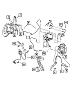 4683960AB - : Brake Tube, Right Front Brake Tube for Mopar Image