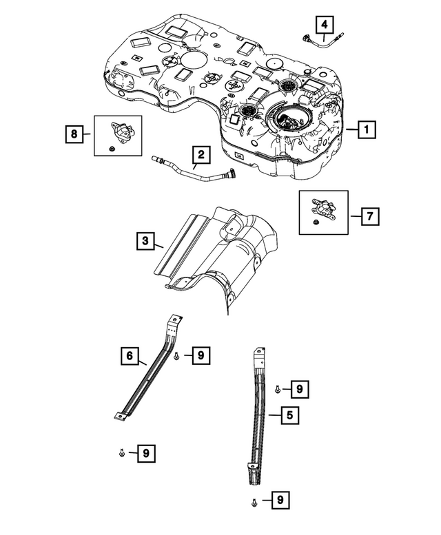 68629547AA - : Fuel Filler Vent Hose for Mopar Image