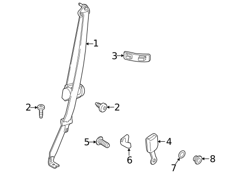 Seat Belt for 2010 Ford Transit Connect #2