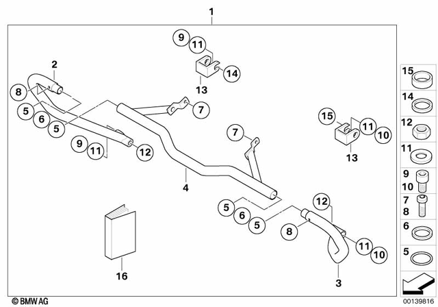 71607677849 - : Left Engine Protection Bar for BMW-Motorrad Image