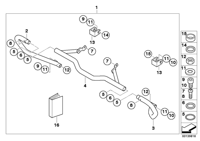 71607677270 - : Engine Protection Bar Set for BMW-Motorrad Image