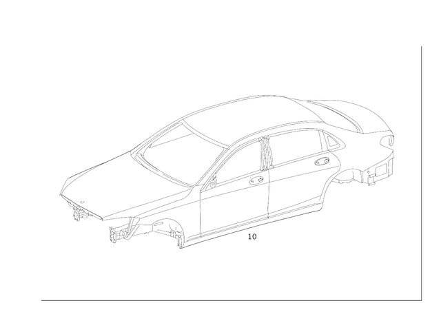 2226000710 - Body Shell: Body-in-White for Mercedes-Benz: Maybach S550, Maybach S560, Maybach S600, Maybach S650, S450, S550, S560, S600 Image image