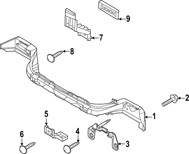 86631P1100 - : Impact Bar for Kia Image