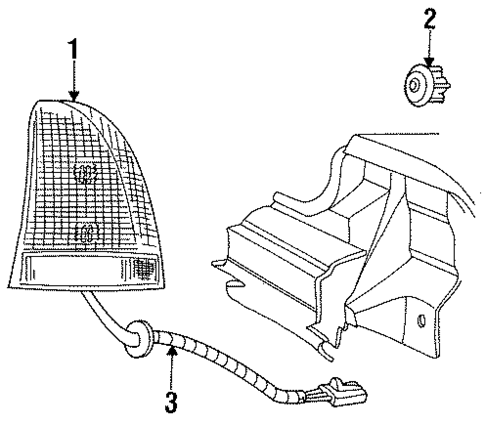 Tail Lamps for 1995 Chrysler LHS #0