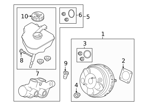 Master Cylinder - Components On Dash Panel for 2020 Land Rover Range Rover Velar #0