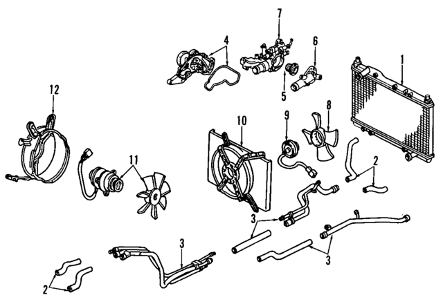 19510PR7A00 - Cooling System: Pipe for Acura Image