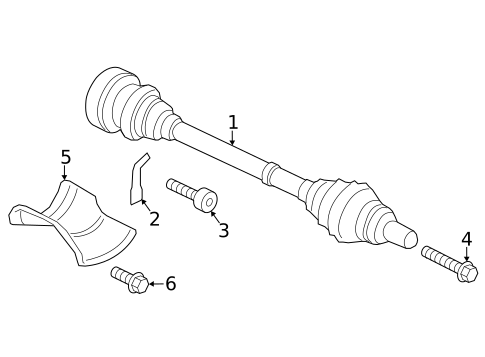 Drive Axles for 2021 Audi Q8 #1