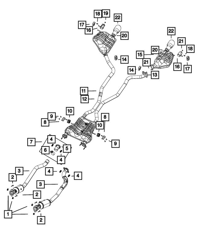 68492239AA - : Exhaust Pipe And Converter, Right for Mopar Image