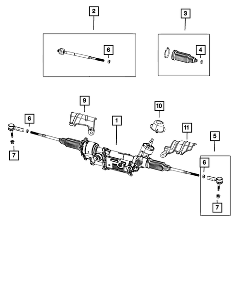 Steering Gear for 2015 Dodge Charger #1