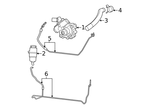 Pump & Hoses for 2018 Jeep Wrangler JK #0